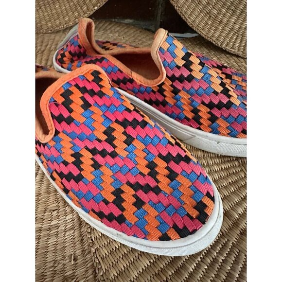 Bamboo women’s size 38 colorful slide on shoes - Picture 3 of 8